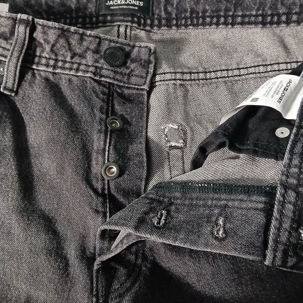 Jack & Jones Baggie/Eddy Black Men's Jeans - Picture 5 of 10